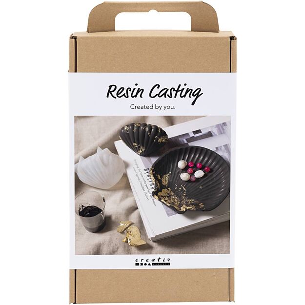 Creative - Craft Kit Resin Casting, Mussel, black, gold (977818)