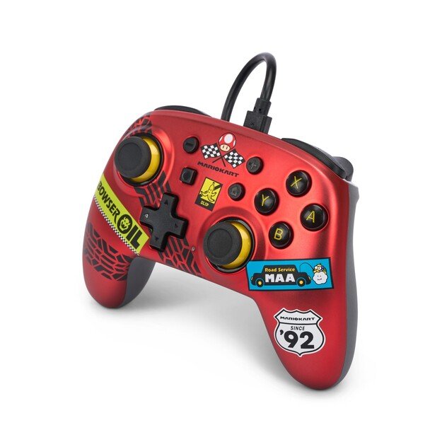 PowerA Nano Wired Switch Controller - Mario Kart: Racer Red /Nintendo Switch