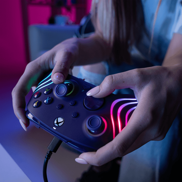 PDP Afterglow Wave Wired Controller - Purple