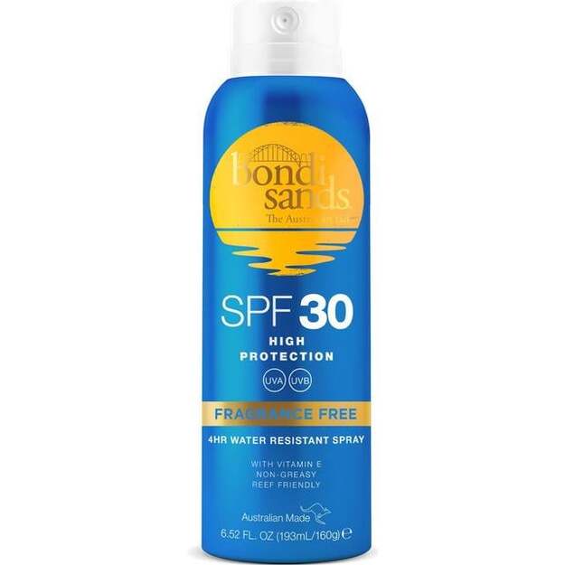 Bondi Sands - SPF 30+ Fragrance Free Aerosol Face Mist Spray 193 ml