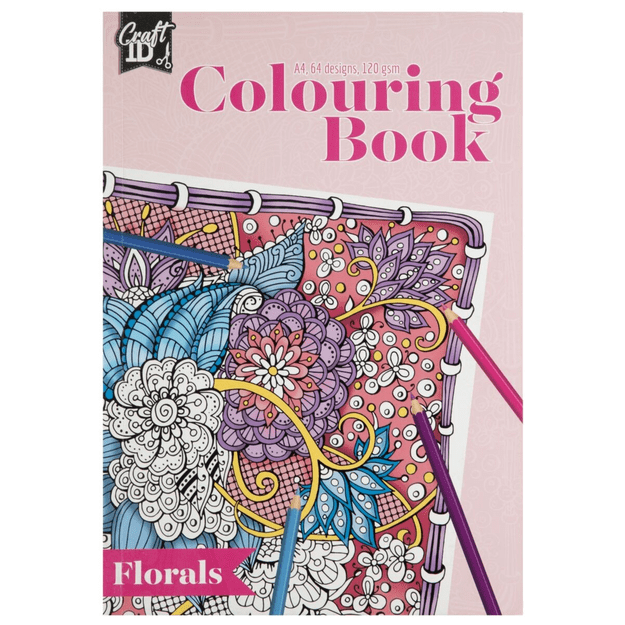 Craft ID - Colouring book - Flowers