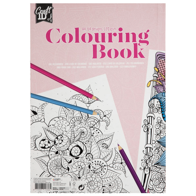 Craft ID - Colouring book - Flowers