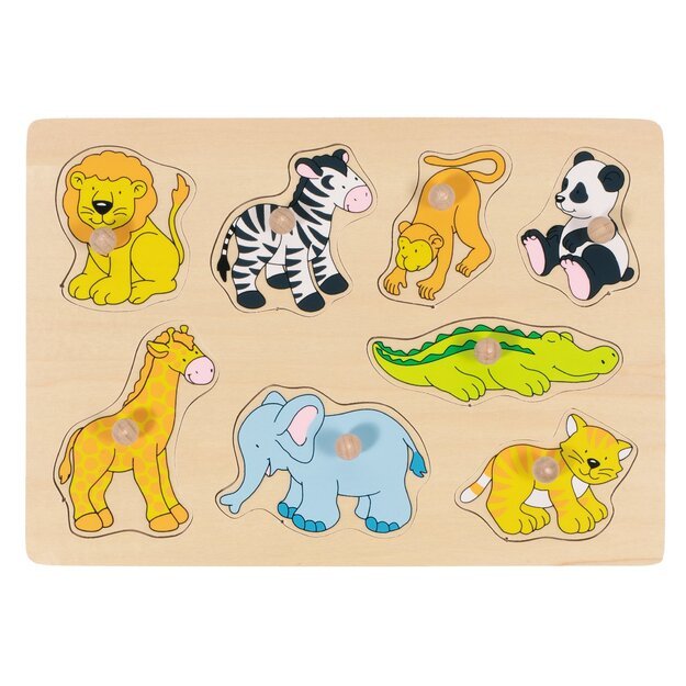 GOKI - Zoo animals, lift-out puzzle - (57874)