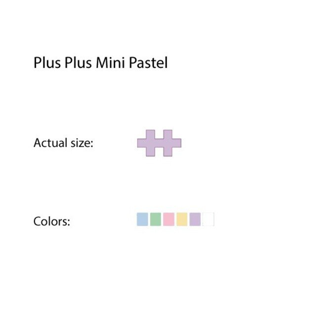 Plus Plus - Mini Pastel 600 pcs