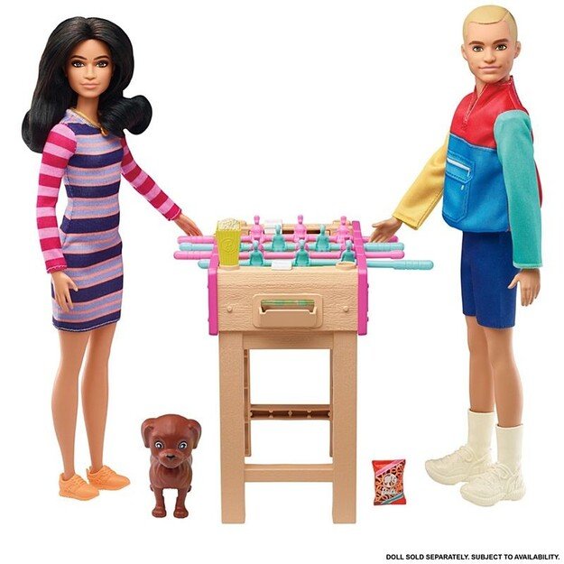 Barbie - Football Table and Pet Mini Playset (GRG77)