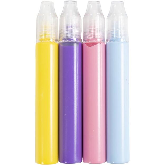 Candle pens - Light Blue, Light Pink, Purple, Yellow (73481)