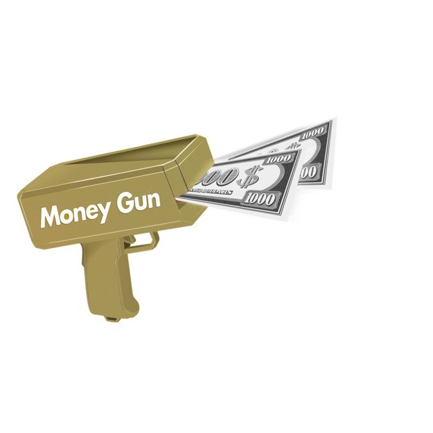 Pocket Money - Money Gun Incl. Paper Money 100 pcs (570305)