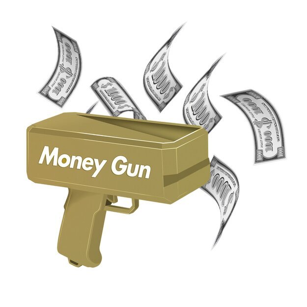 Pocket Money - Money Gun Incl. Paper Money 100 pcs (570305)