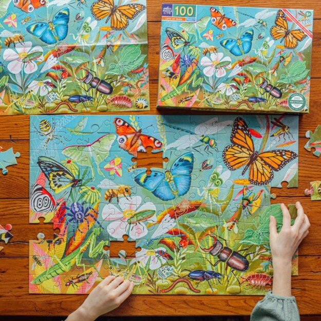 eeBoo - Puzzle 100 pcs - Love of Bugs - (EPZLVB)