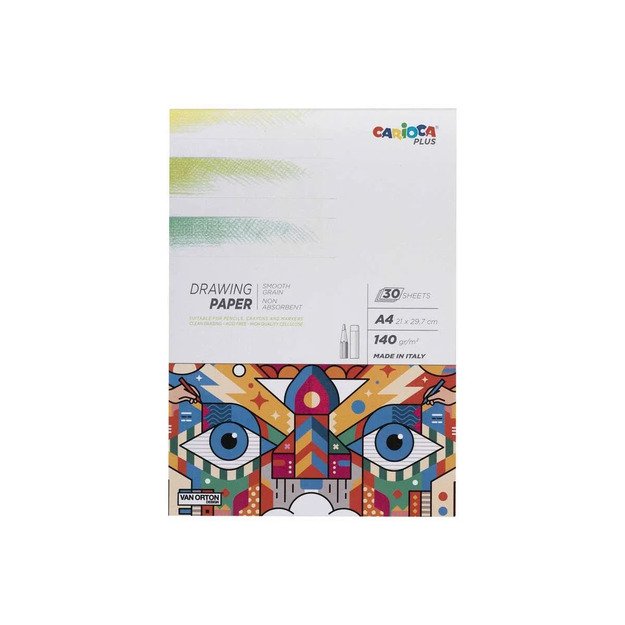 Carioca Plus - Drawing pad 140g, A4, 30 pages (809321)