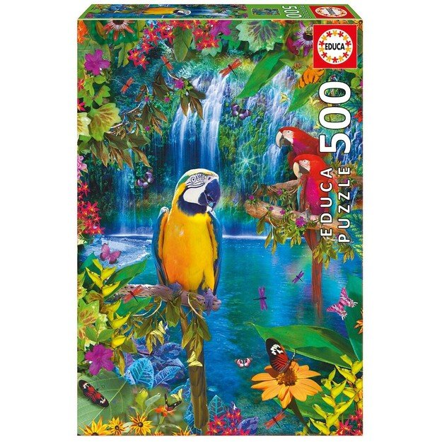 Educa - Puzzle - 500 pc - Bird Tropical (015512)