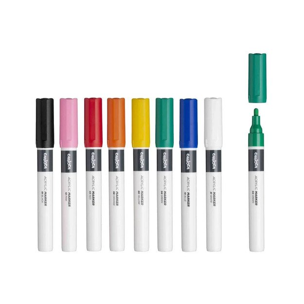 Carioca Plus - Acrylic markers, 8 pcs (809309)