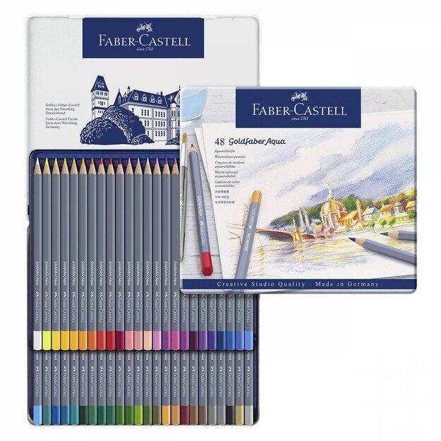 Faber-Castell - Goldfaber akvarel tin, 48 pc (114648)