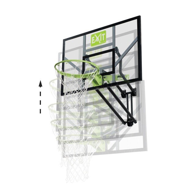 EXIT - Galaxy wall-mounted basketball backboard - green/black (46.01.10.00)