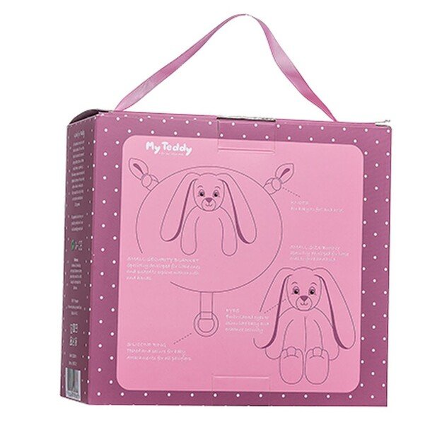 My Teddy - Giftbox - Comforter & Small Rabbit - Rosa (28-NBPG-1)