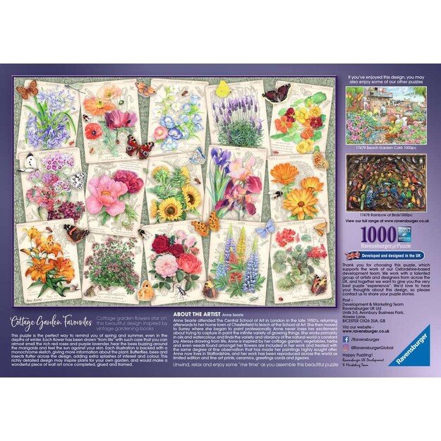 Ravensburger - Garden Flowers 1000p - (10217485)