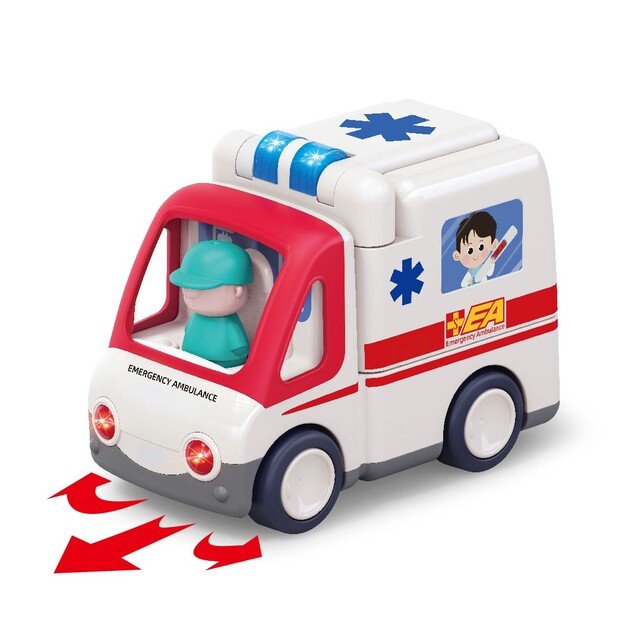 Kinder and Kids - Ambulance with lights, music & movement (K10106)