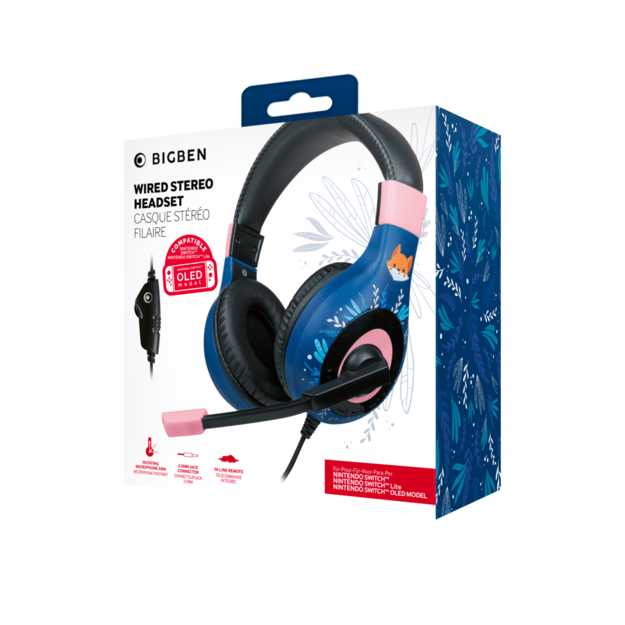 BigBen Wired Stereo Headset V1 - Fox (Switch)