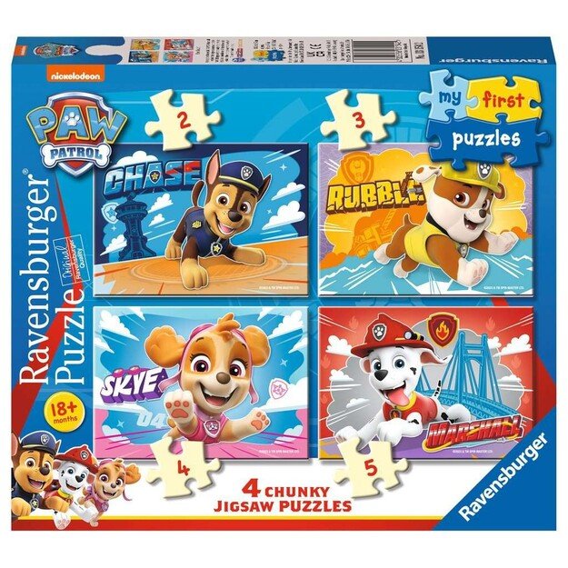 Ravensburger - Paw Patrol My First Puzzle 2/3/4/5p