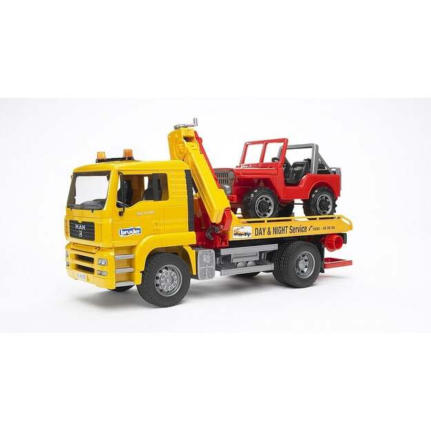 Bruder - Man TGA Breakdowntruck with Cross Country Vehicle (02750)