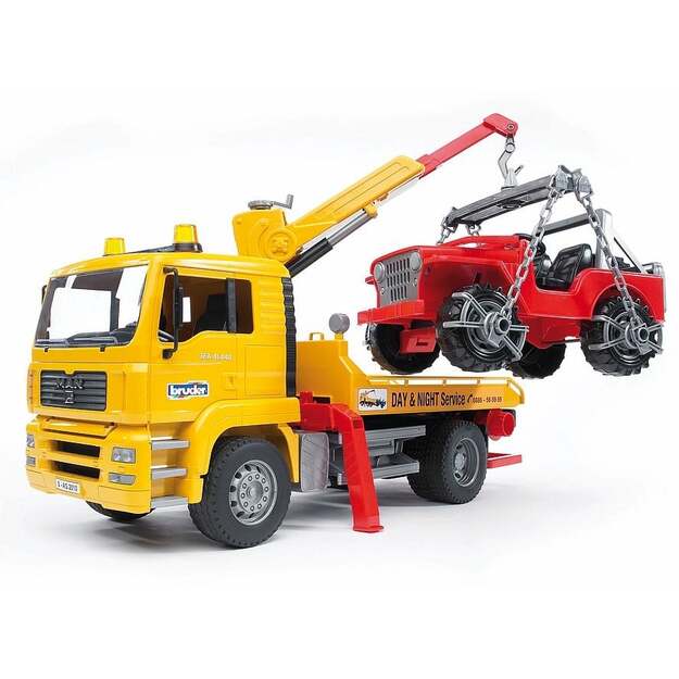 Bruder - Man TGA Breakdowntruck with Cross Country Vehicle (02750)