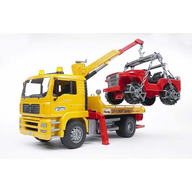 Bruder - Man TGA Breakdowntruck with Cross Country Vehicle (02750)