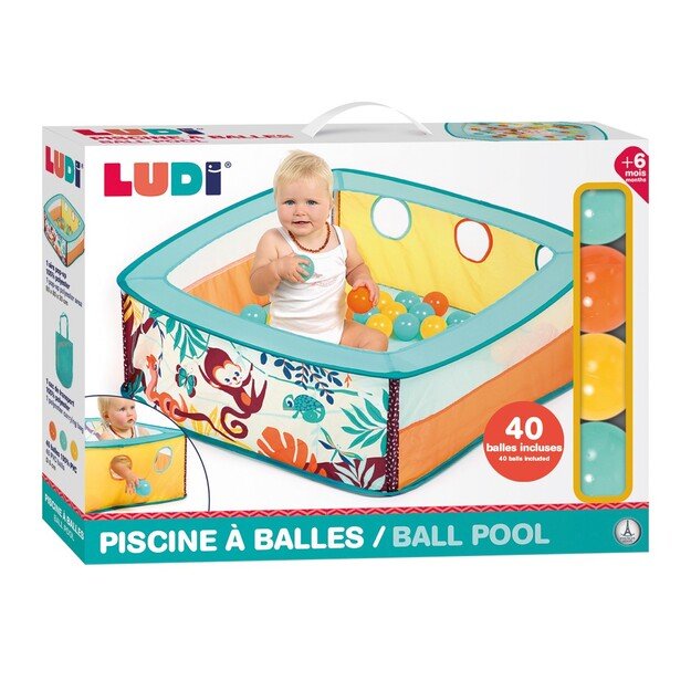 Ludi - Playpen with balls - Jungle - (LU20018)