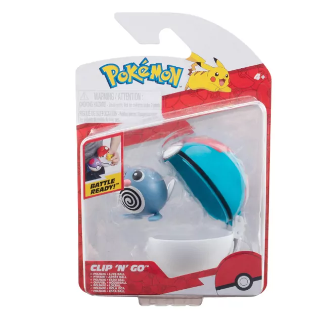 Pokémon - Clip N Go - Poliwag and Lure Ball (PKW3626)