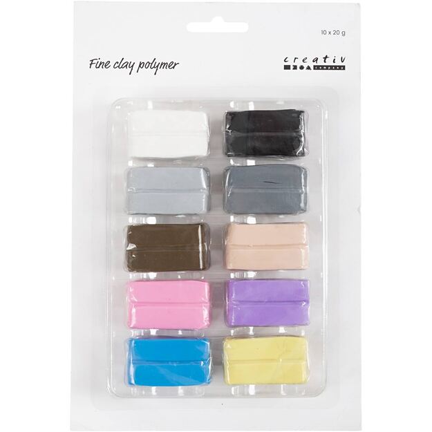 Fine Clay - Polymer - Pastels 10x20 g (78102)