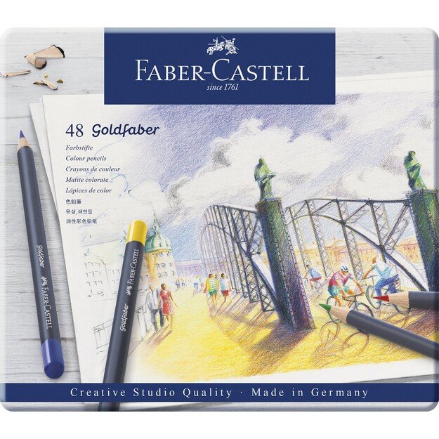 Faber-Castell - Goldfaber Colour pencil  tin of 48