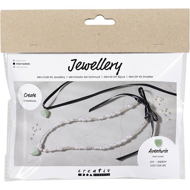 Mini Craft Kit - Jewellery - Aventurin Heart (977726)