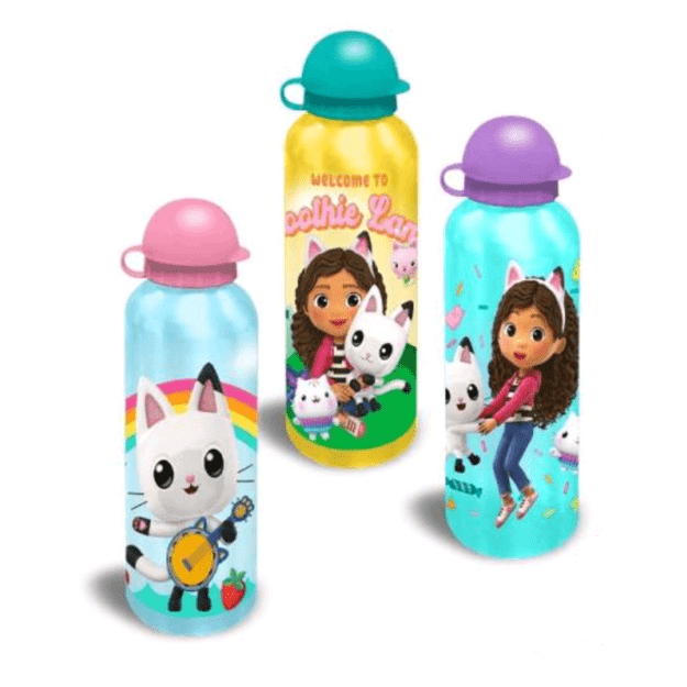 Stor -  Water Bottle Ass. (500 ml) - Gabbys Dollhouse (033708717-CDU)