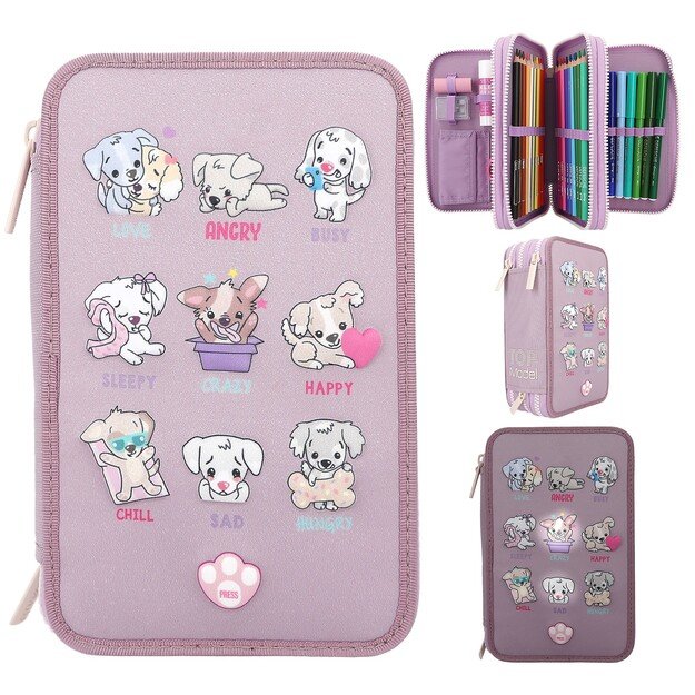 TOPModel Triple Pencil Case LED Dog Mood barometer ( 0412843 )