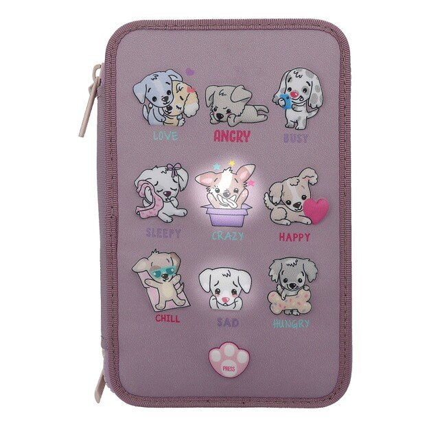 TOPModel Triple Pencil Case LED Dog Mood barometer ( 0412843 )