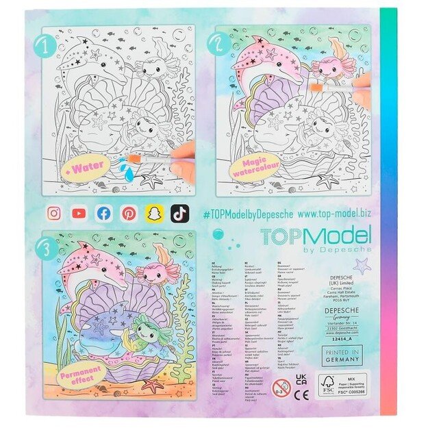 TOPModel - Watercolour Book MERMAID - (412414)