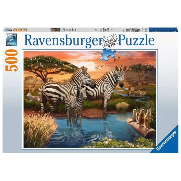 Ravensburger - Zebras In Sunset 500p - (10217376)