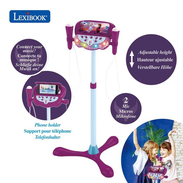 Lexibook - Disney Frozen - Adjustable Stand with 2 Mic (S160FZ)