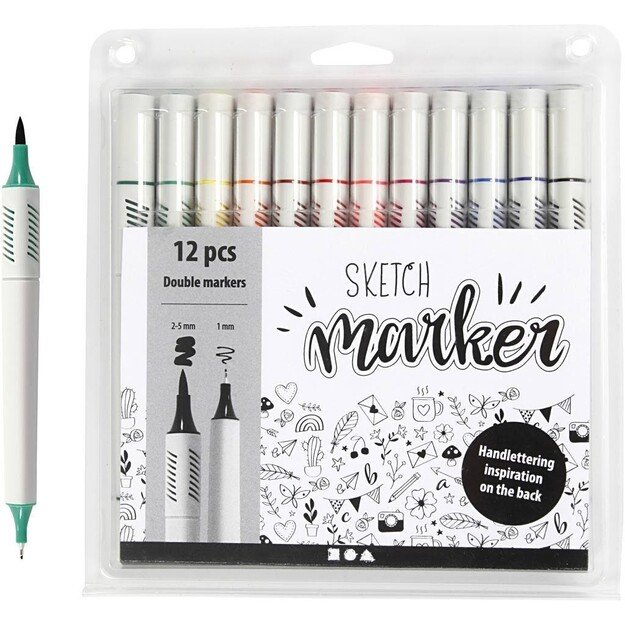 Sketch Marker - Standard Colours 12 pcs (37382)