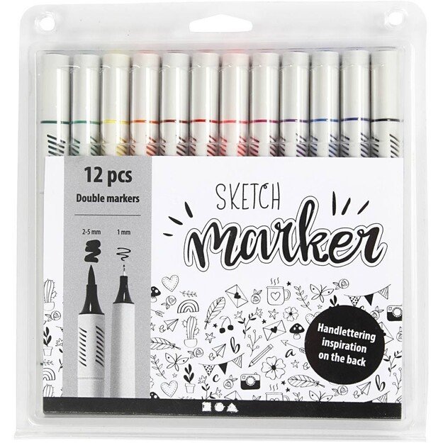 Sketch Marker - Standard Colours 12 pcs (37382)