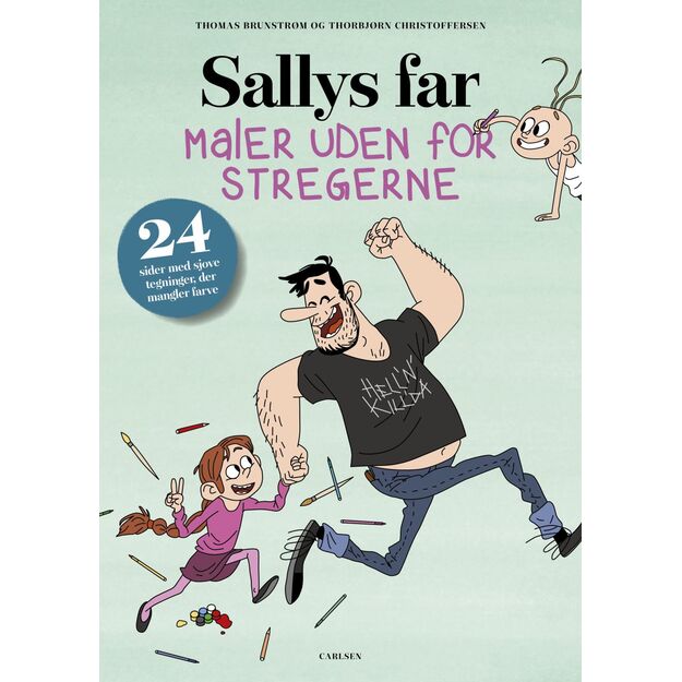 Sallys far maler uden for stregerne