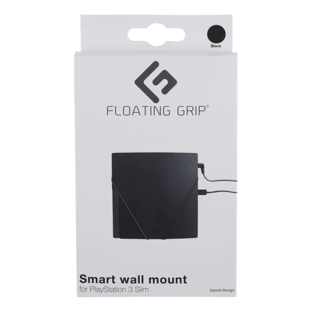 PS3 Slim wall mount by FLOATING GRIP®, Black