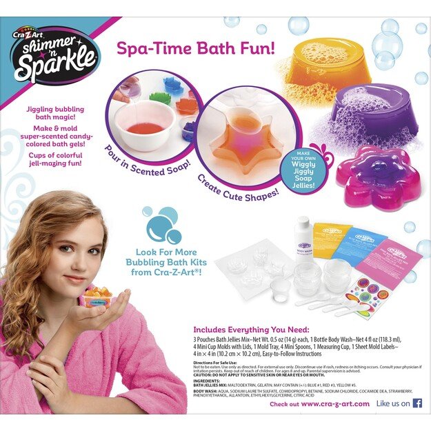 SHIMMER N SPARKLE BUBBLIN BATH JELLIES (17683)