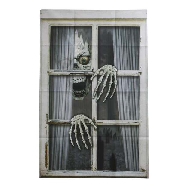 Joker - Halloween - Window Decoration - Skull & Hands 120x80 cm (96664)