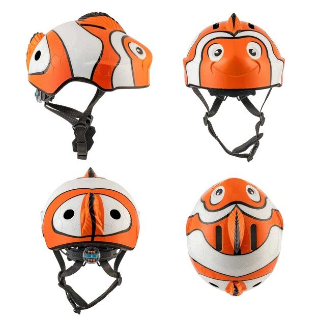 Crazy Safety - Fish Bicycle Helmet - Orange (102001-01)