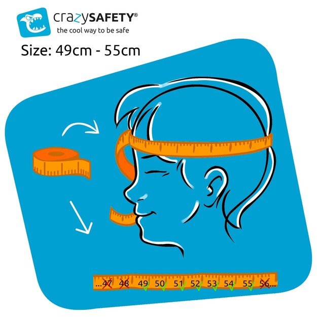 Crazy Safety - Fish Bicycle Helmet - Orange (102001-01)