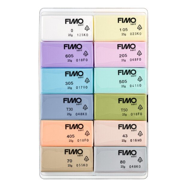 FIMO - Soft Set 12x25g - Pastel (8023 C12-3)