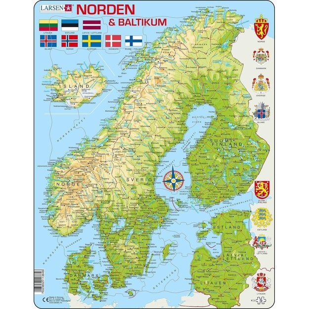 Larsen Puzzle - The North (75 pcs) (K3)