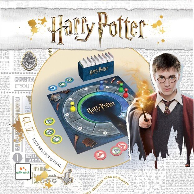 Harry Potter Quiz - Boardgame (Danish) (VEN0200)