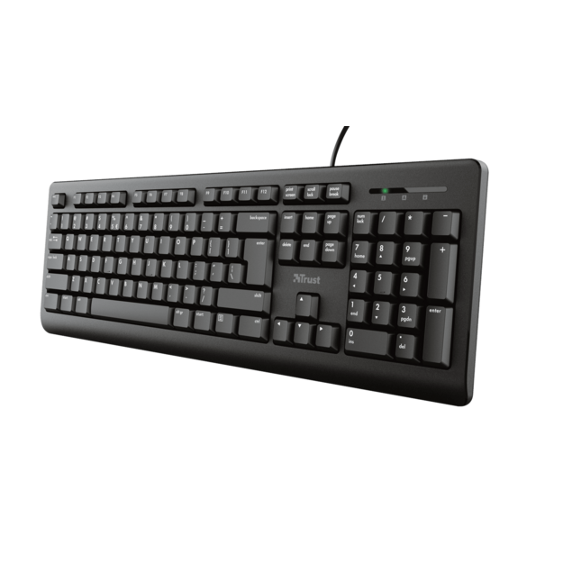 Trust - Keyboard and Mouse 4-in-1 Home Office Set, Black (Nordic)