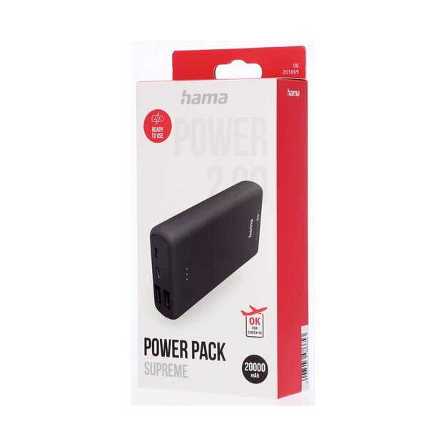 Hama - Powerbank Supreme 20HD 20000mAh